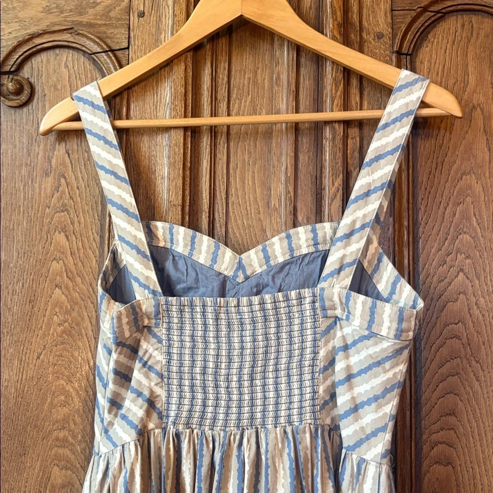 Free People Blue and White Striped Mini Dress